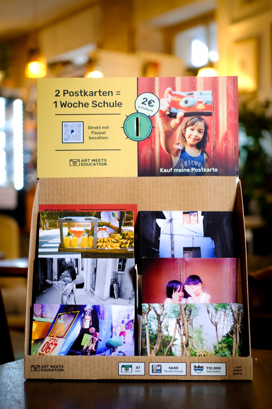 AME in deinem Shop - Postkartendisplay
