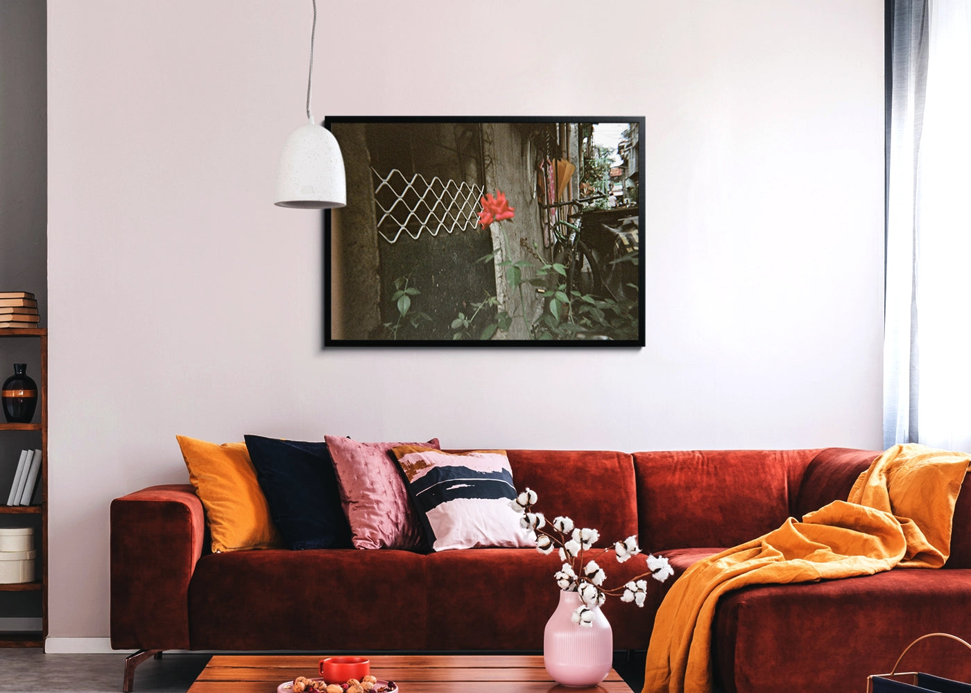 Alexandria Bello - Red Dot - print original black frame  - Project See What I See