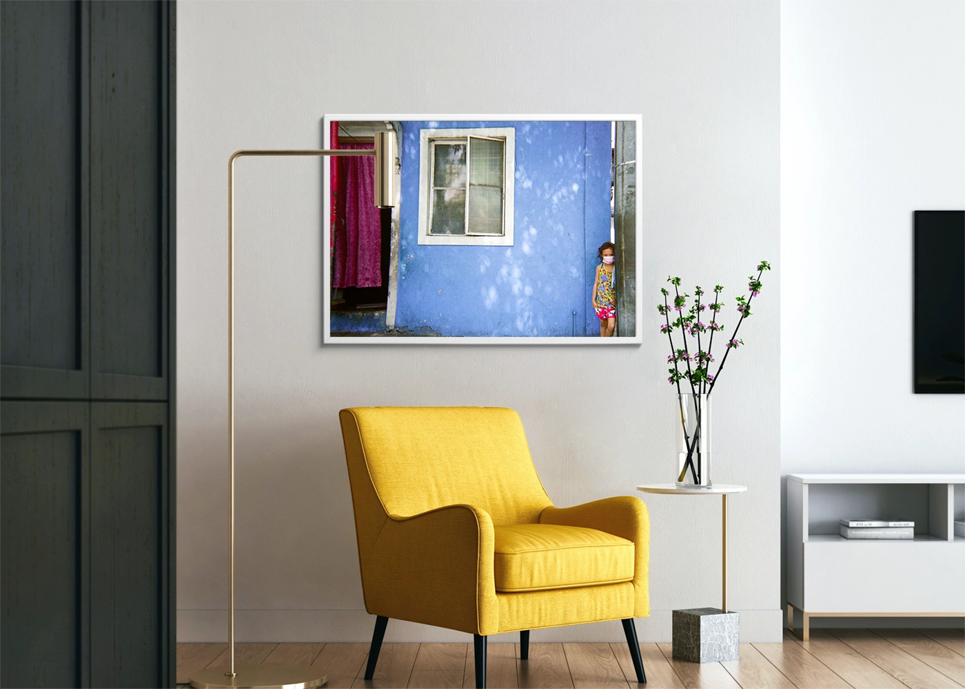 Chryslin Realino - Corner - Print Original white - Project See What I See