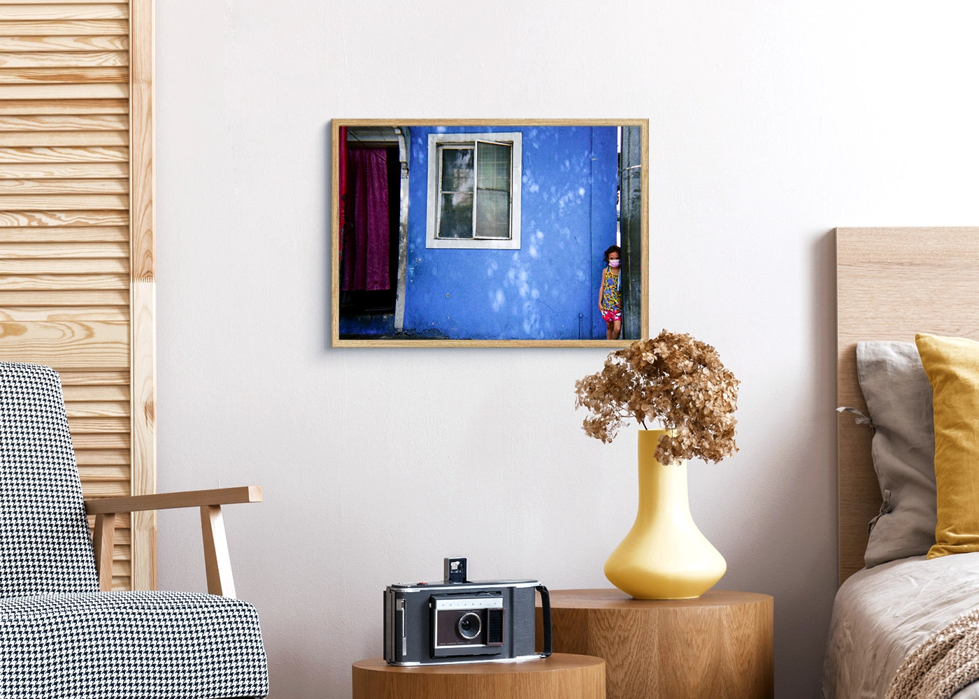 Chryslin Realino - Corner - Print Poster DinA3 frame (oak) - Project See What I See