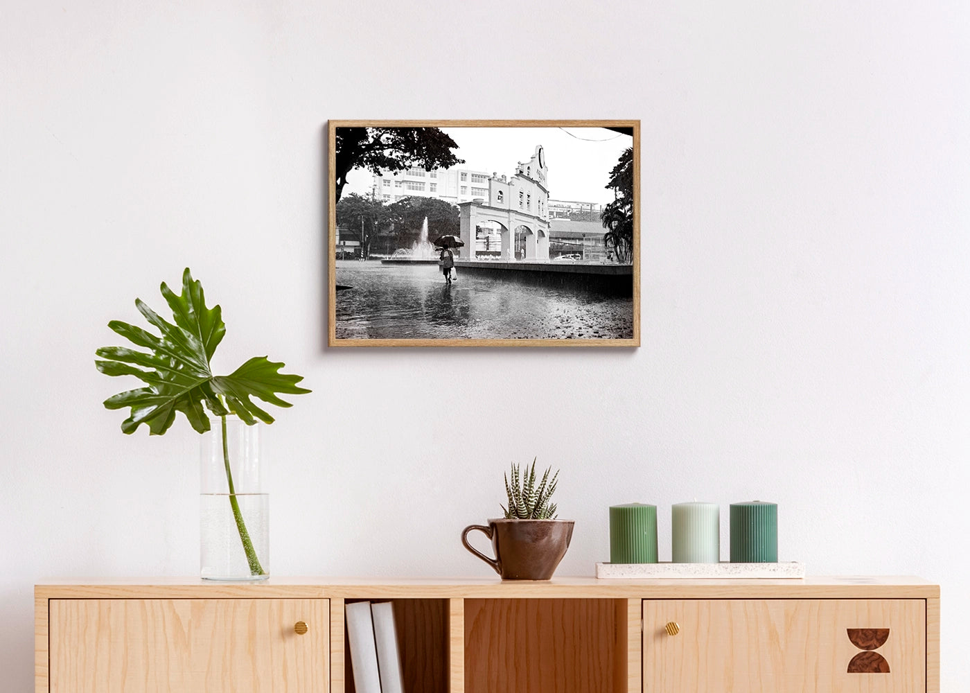 Cris Lorence Magno - Bresson - Print poster DinA3 in oak frame - Hommage