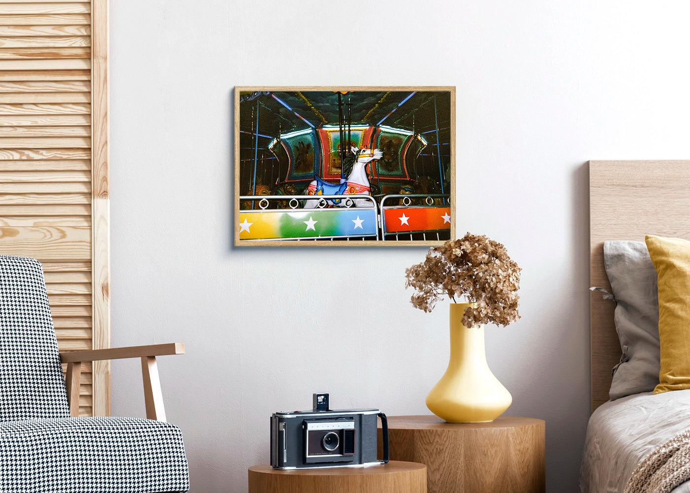 artmeetseducation_Cris_Lorence_Magno_Marry_Go_Round_print_poster_dina3_frame_oak.webp