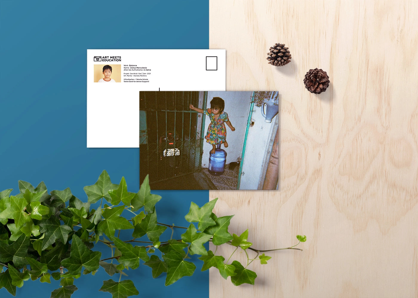 Julius Merculesio - Balance - Print postcard DinA6 - Project See What I See