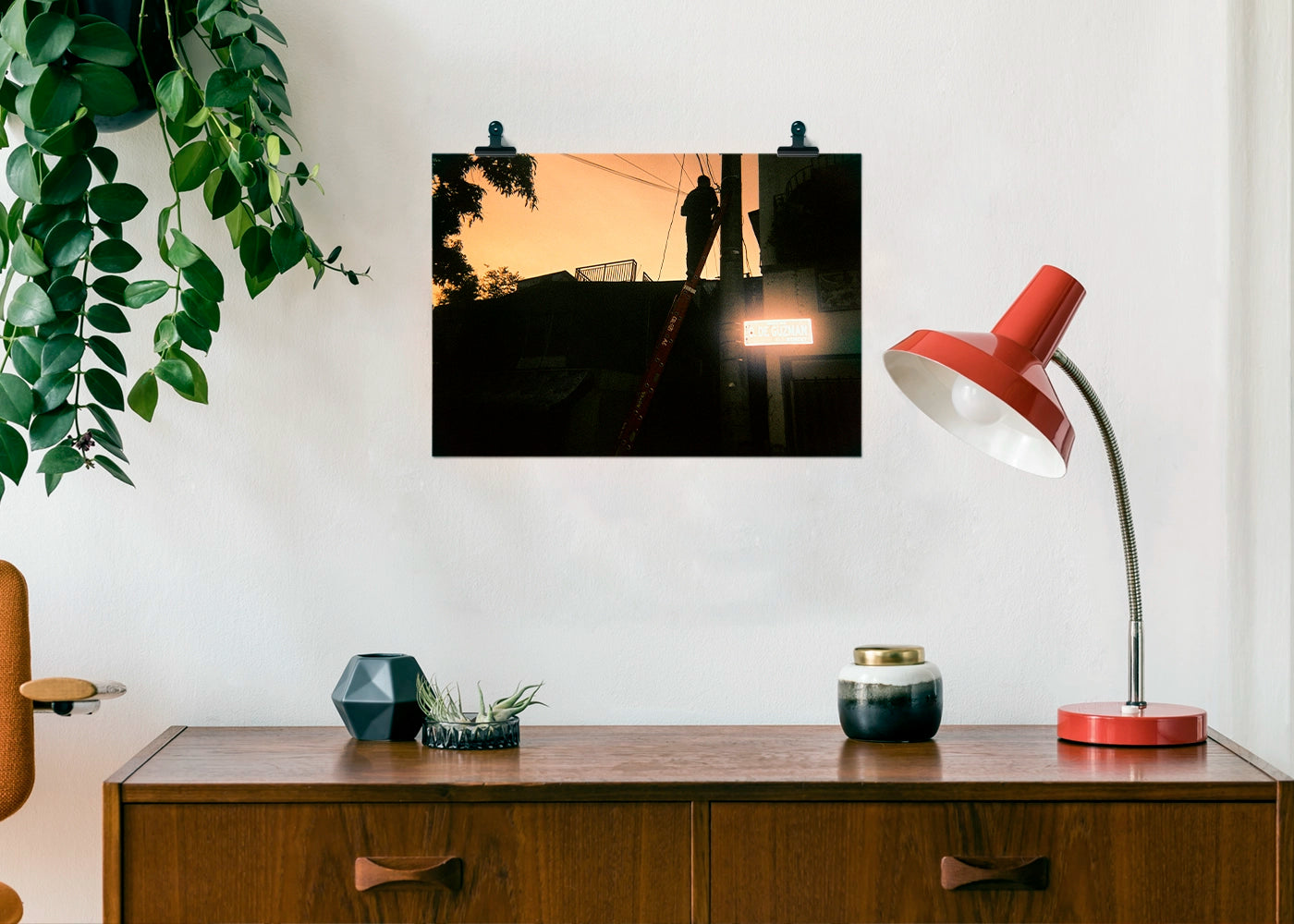 Lance Drey Tagologon - Electric Reflection - Print poster DinA3 - Hommage