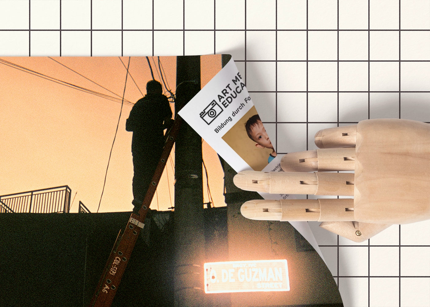 Lance Drey Tagologon - Electric Reflection - Print poster DinA3 - Hommage