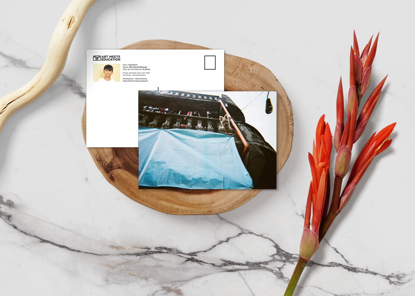 Neil Jacob Billones - Top Down - Print postcard - Project See What I See