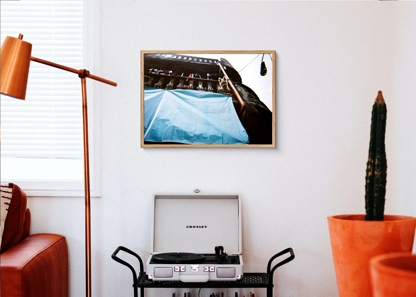 Neil Jacob Billones - Top Down - Print poster DinA3 in oak frame - Project See What I See