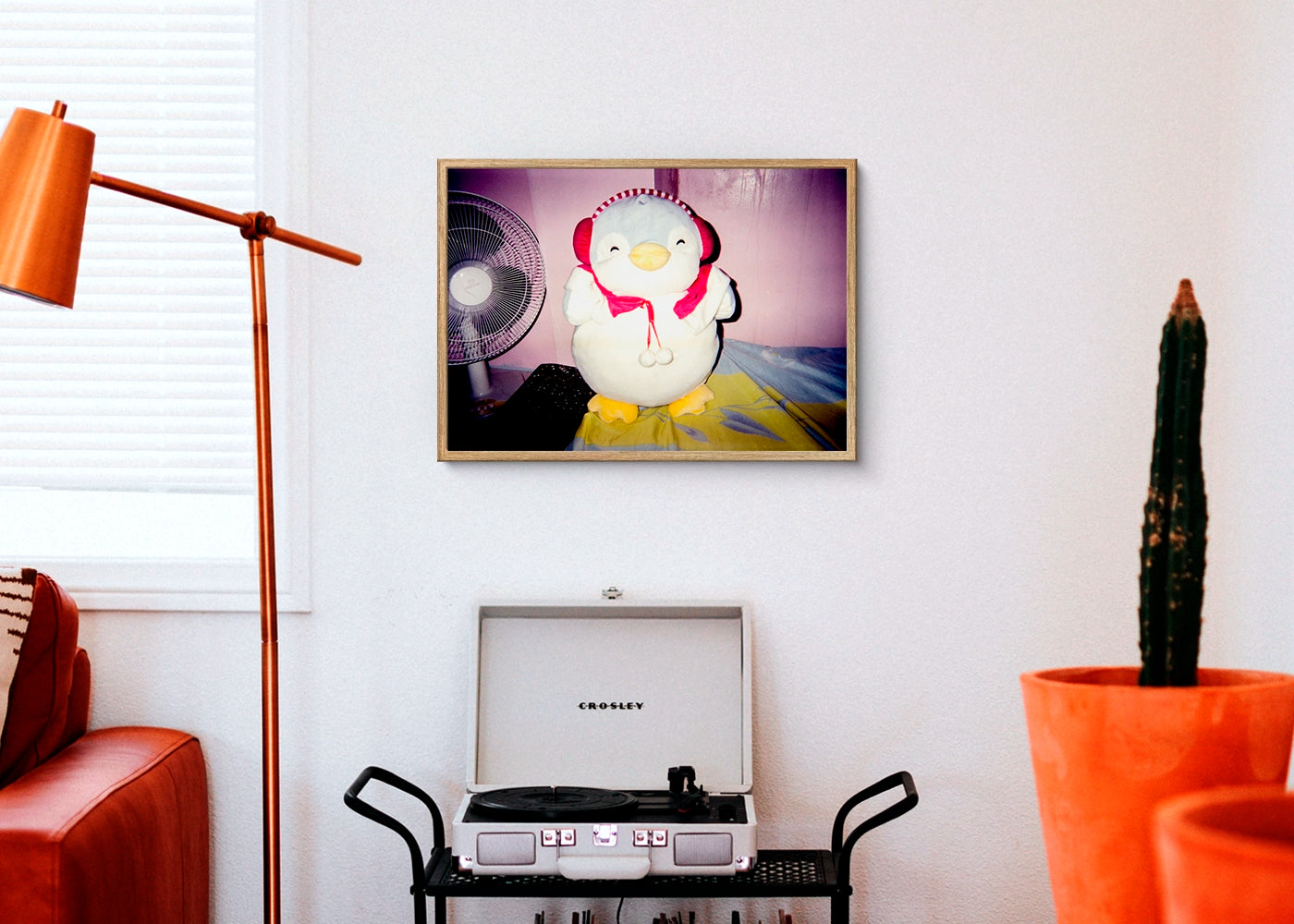 Aaliyah Euro M. Concepcion - Toy Portrait - Print Poster DinA3 frame oak - Projekt A Life In Colours