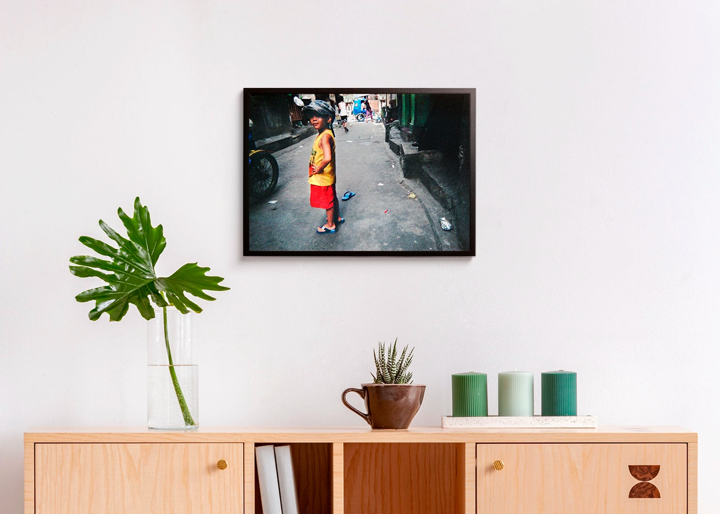 Geraldine P. Castanol - My Corner - Print Poster DinA3 frame black- Project Hidden Places