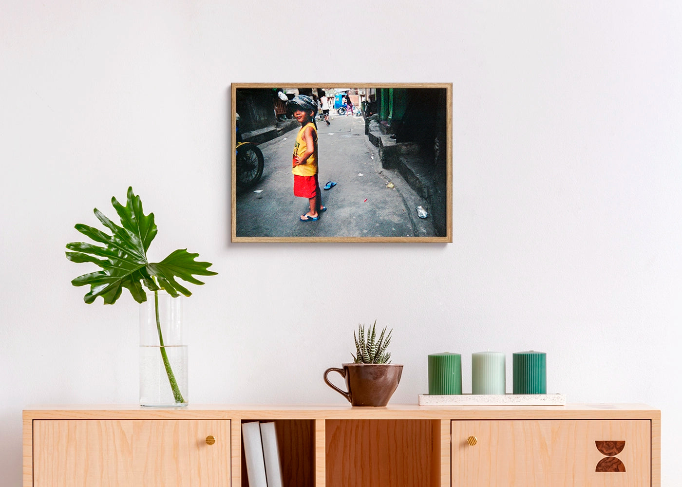 Geraldine P. Castanol - My Corner - Print Poster DinA3 frame oak Project Hidden Places