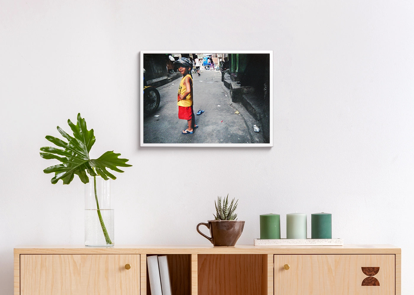 Geraldine P. Castanol - My Corner - Print Poster DinA3 frame white- Project Hidden Places