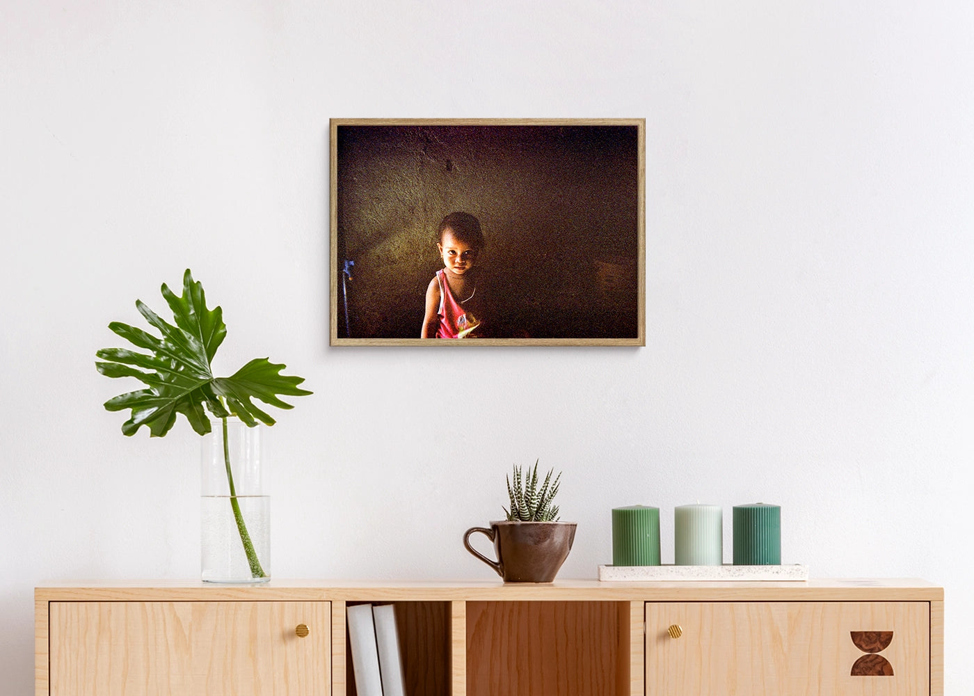 Jayson B. De Guia - Let's Go Outside - Print Poster DinA3 frame oak - Project A Life In Colours