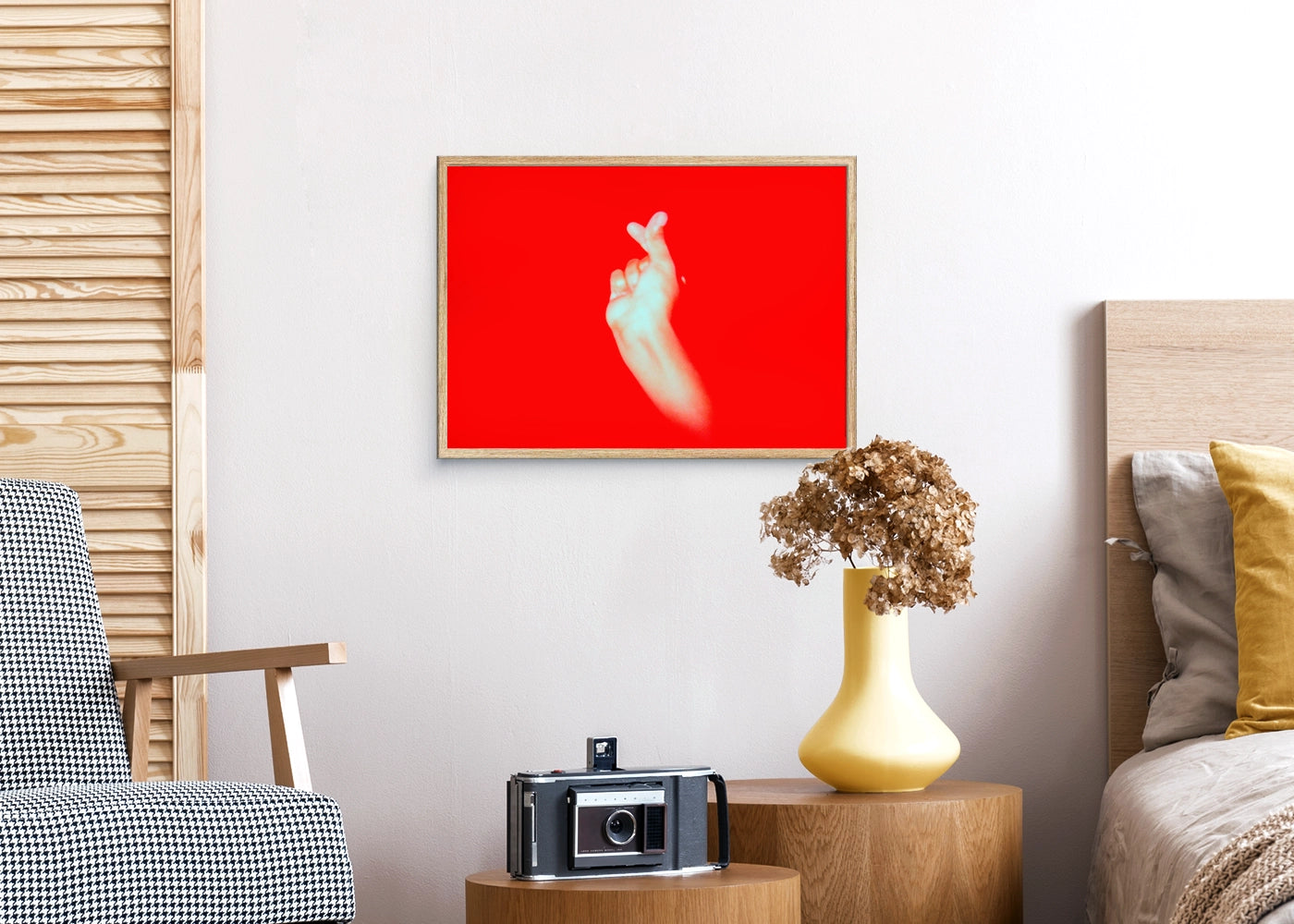 Jeymee A. Sison - Mahal Kita (I Love You) - Print Poster DinA3 with oak frame - Project A Life In Colours