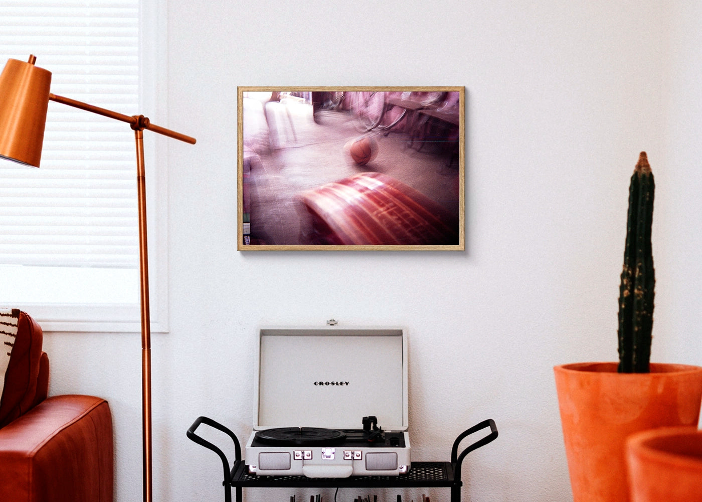 John Wesley C. Viloria - Basketball - Print Poster DinA3 frame oak - Projekt Street Photography