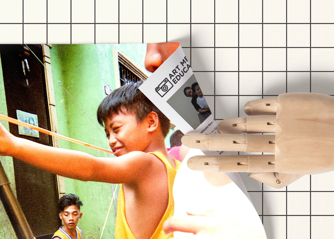 Justin James D. Beltran - Selfmade Bow - Print Poster DinA3 Detail - Project A Life In Colours