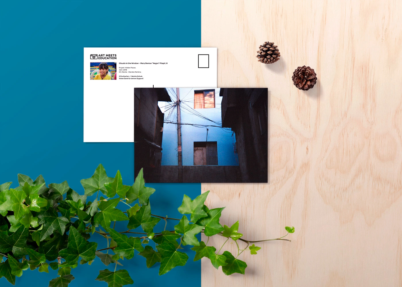 Mary Denise Negra Pilapil - Clouds in the-window - Print Postcard - Project Hidden Places
