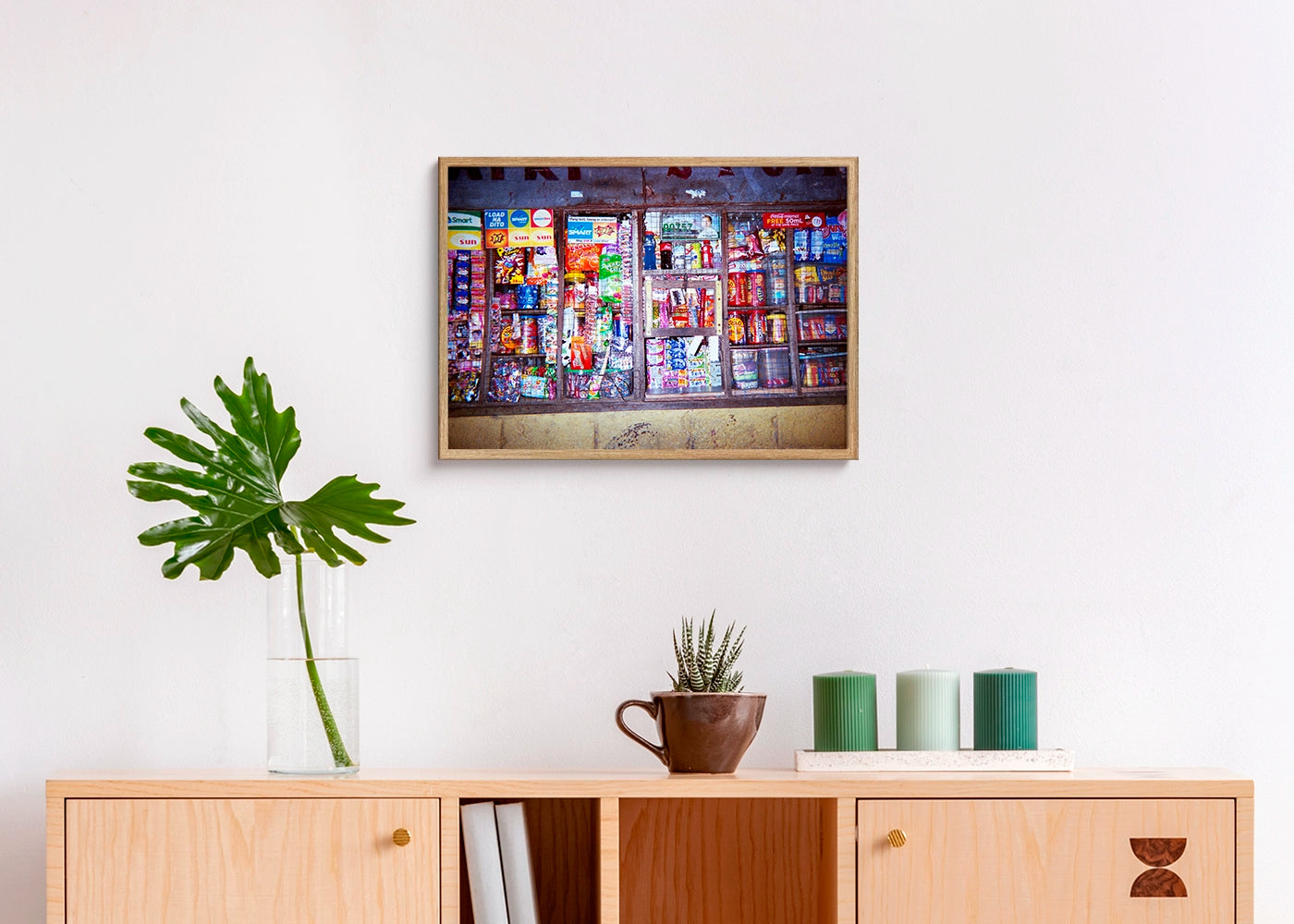 Mary Denise Negra Pilapil - One Peso - Print Poster DinA3 frame oak -  Project Hidden Places