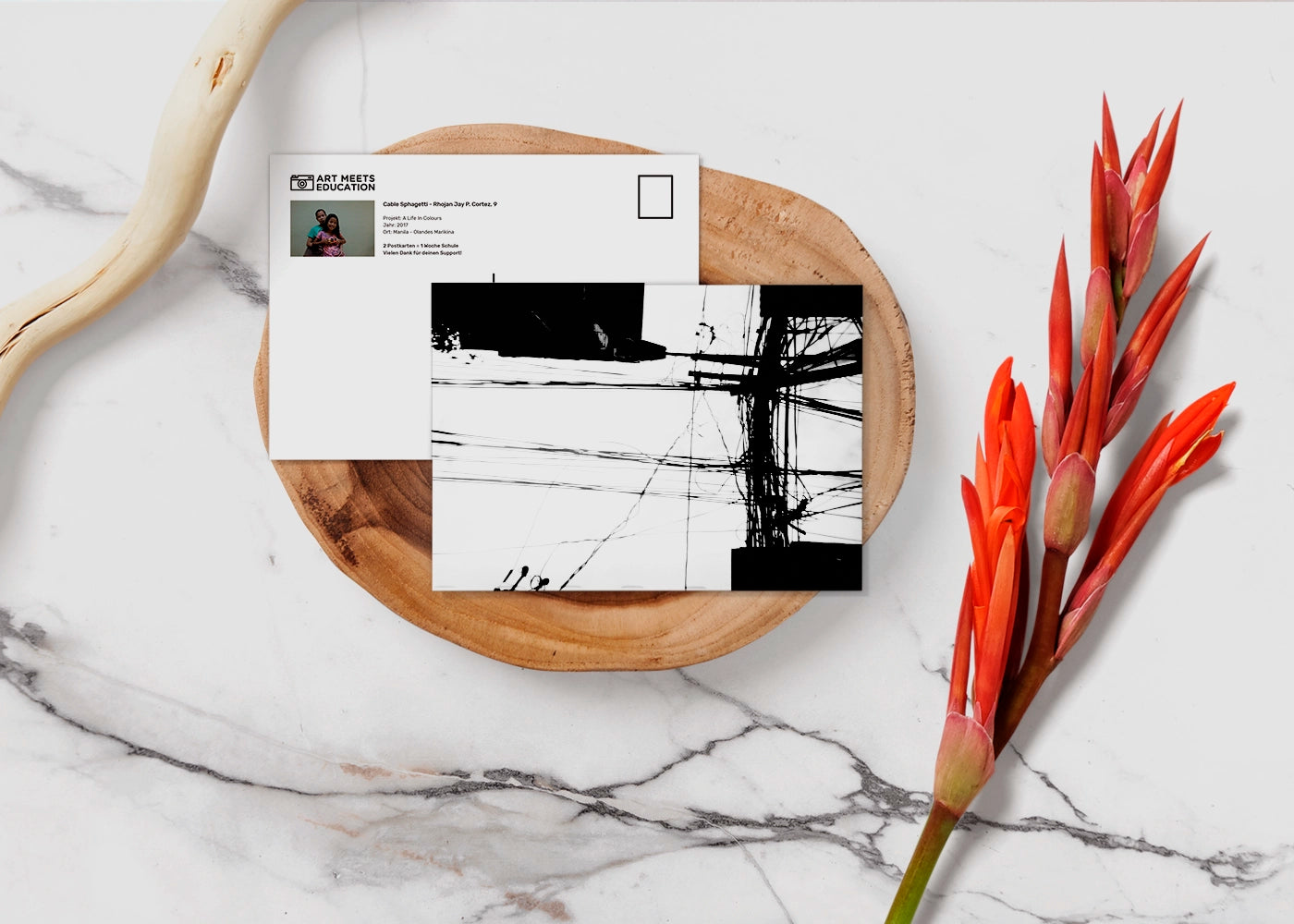 Rhojan Jay P. Cortez - Cable Spaghetti - Print Postcard - Project A Life In Colours