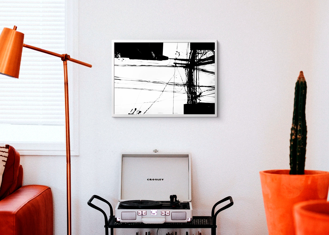 Rhojan Jay P. Cortez - Cable Spaghetti - Print Poster DinA3 frame white- Project A Life In Colours