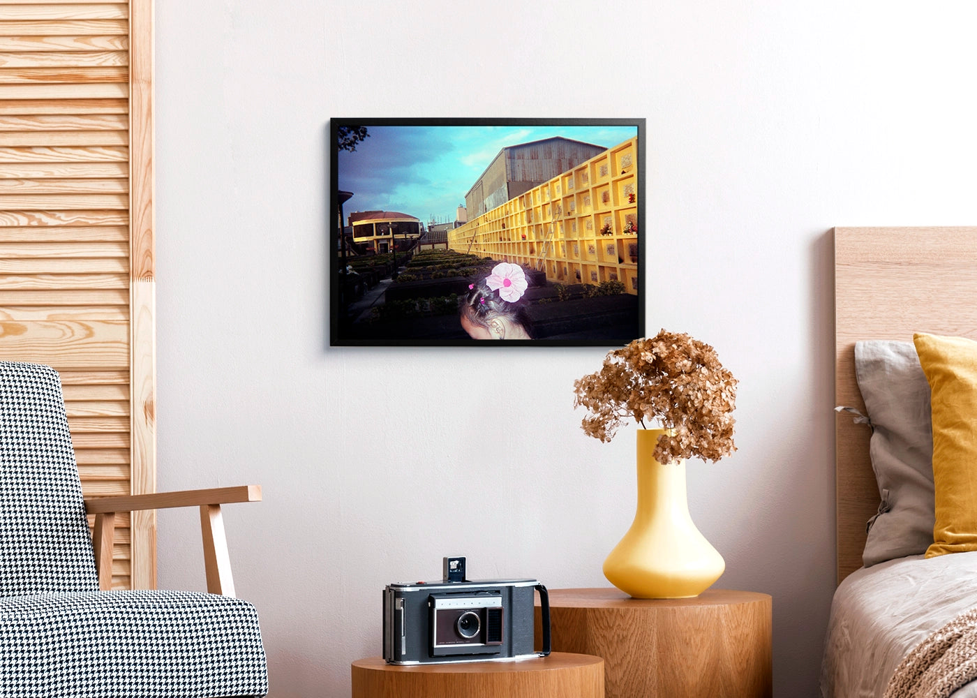 Steven Paner - Flower Girl - Print Poster DinA3 frame black - Project Hidden Places