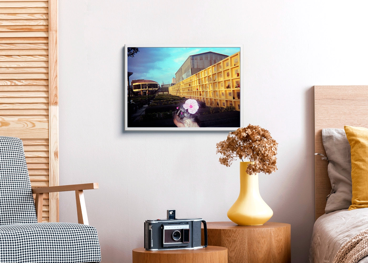 Steven Paner - Flower Girl - Print Poster DinA3 frame white- Project Hidden Places