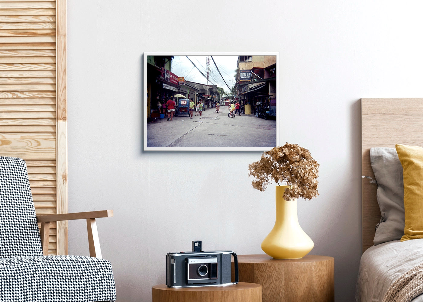 Terienz Adrien A. Rivas - Bike On The Road - Print Poster DinA3 frame white- Project Street Photography