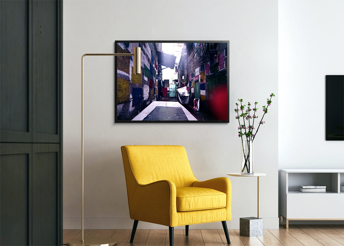 Terienz Adrien A. Rivas - Colored Walls - Print Original Black - Project Street Photography