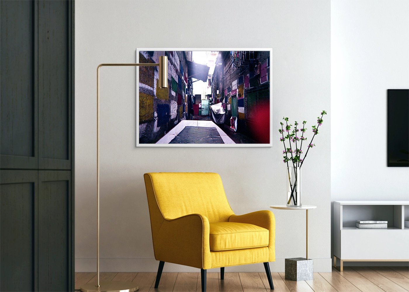 Terienz Adrien A. Rivas - Colored Walls - Print Original White - Project Street Photography