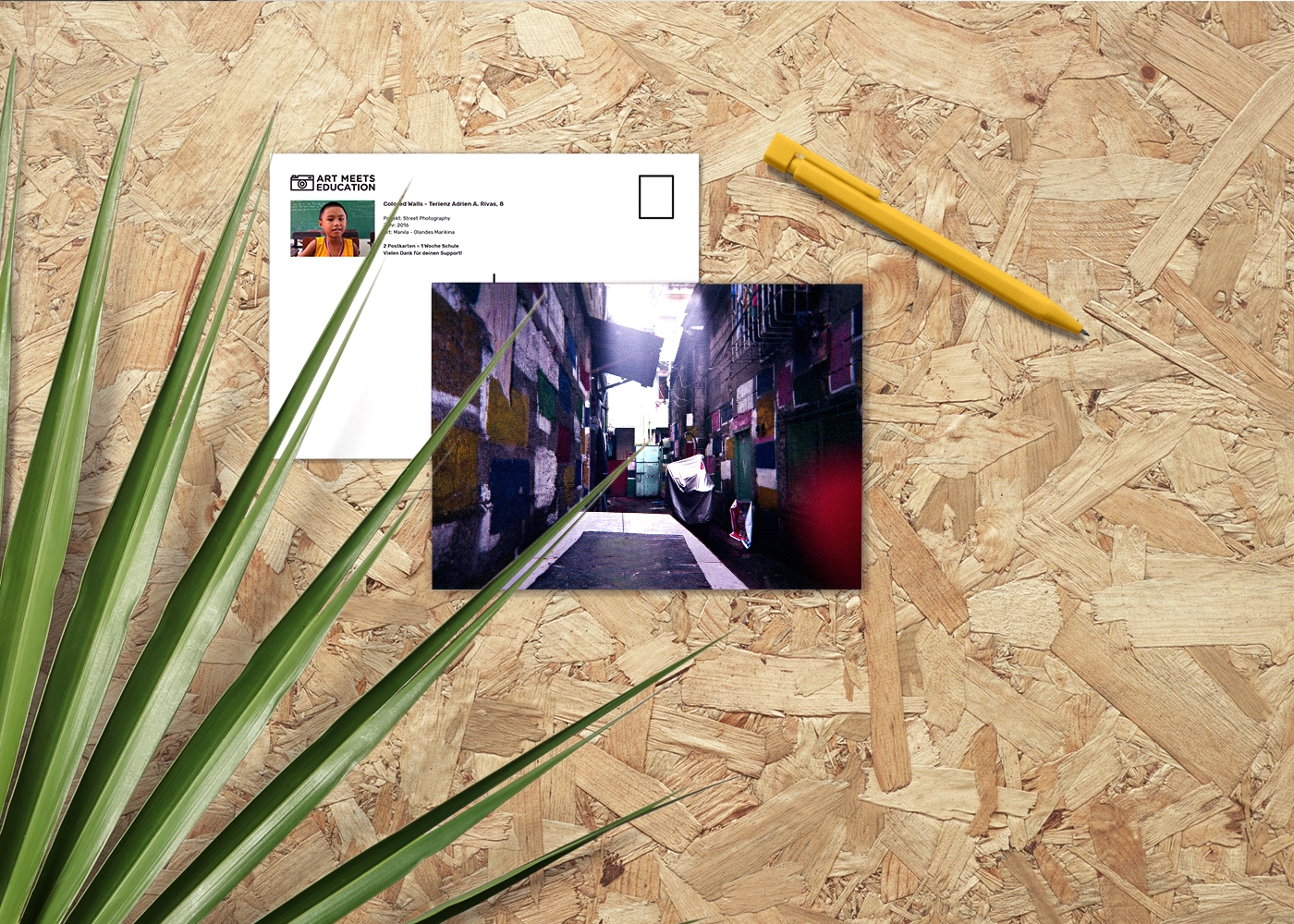 Terienz Adrien A. Rivas - Colored Walls - Print Postcard - Project Street Photography