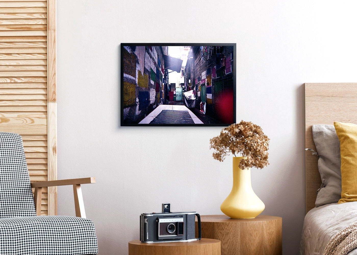 Terienz Adrien A. Rivas - Colored Walls - Print Poster DinA3 frame black - Project Street Photography