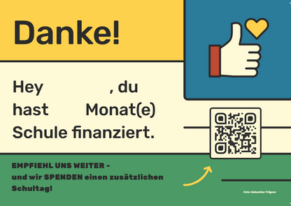 Z: Share our Vision Postkarte A6 - Tragie - Laiban - Gruppenbild