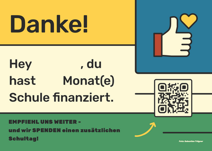 Z: Share our Vision Postkarte A6 - Tragie - Laiban - Hand
