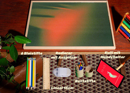 Poster A2 im Rahmen + Schulstarterset - 3 Wochen Schule