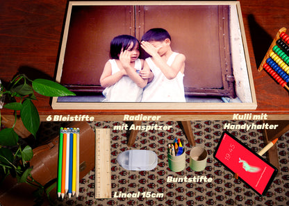 Poster A2 im Rahmen + Schulstarterset - 3 Wochen Schule