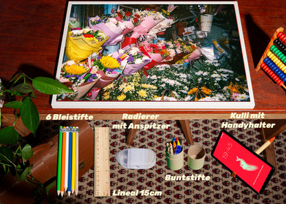Poster A2 im Rahmen + Schulstarterset - 3 Wochen Schule