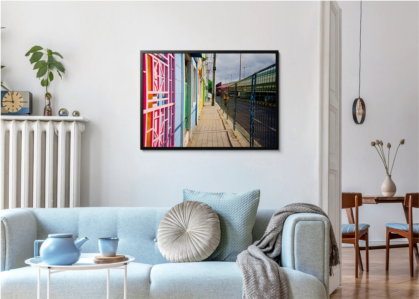 Janiel Lyndro Gillado - Colored Doorway - print original black frame  - Project See What I See