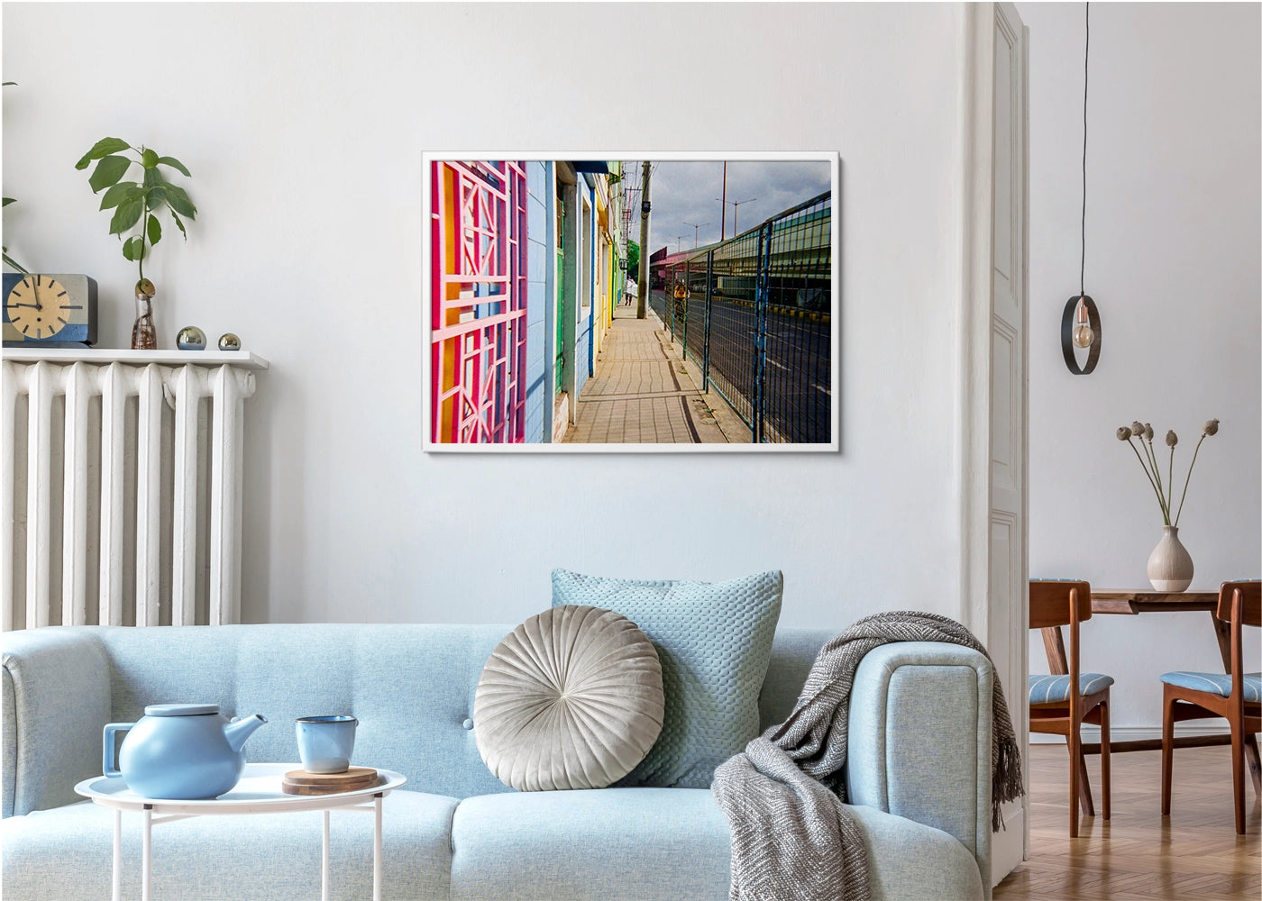 Janiel Lyndro Gillado - Colored Doorway  - Print original white frame - Project See What I See