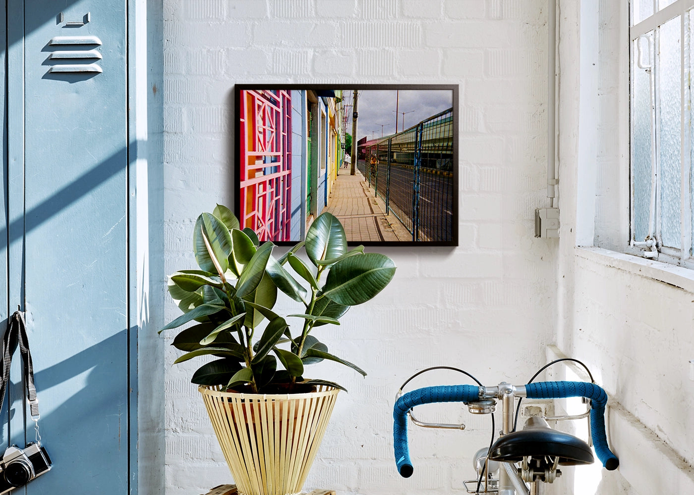 Janiel Lyndro Gillado - Colored Doorway - Print poster DIN A3 - black frame - Project See What I See