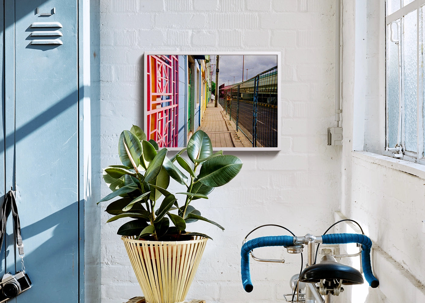 Janiel Lyndro Gillado - Colored Doorway - Print poster DinA3 - white frame - Project See What I See