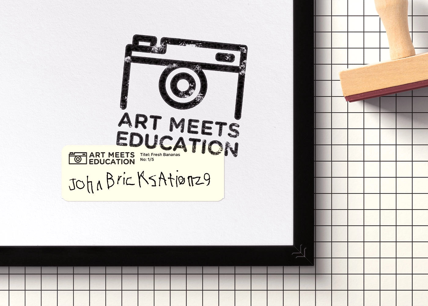 John Bricks Atienza - Fresh Bananas - Print original detail  - Project See What I See