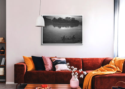 Aeron Denver Delos Reyes - Fishing In The River - Print Original White - Project Street Photography